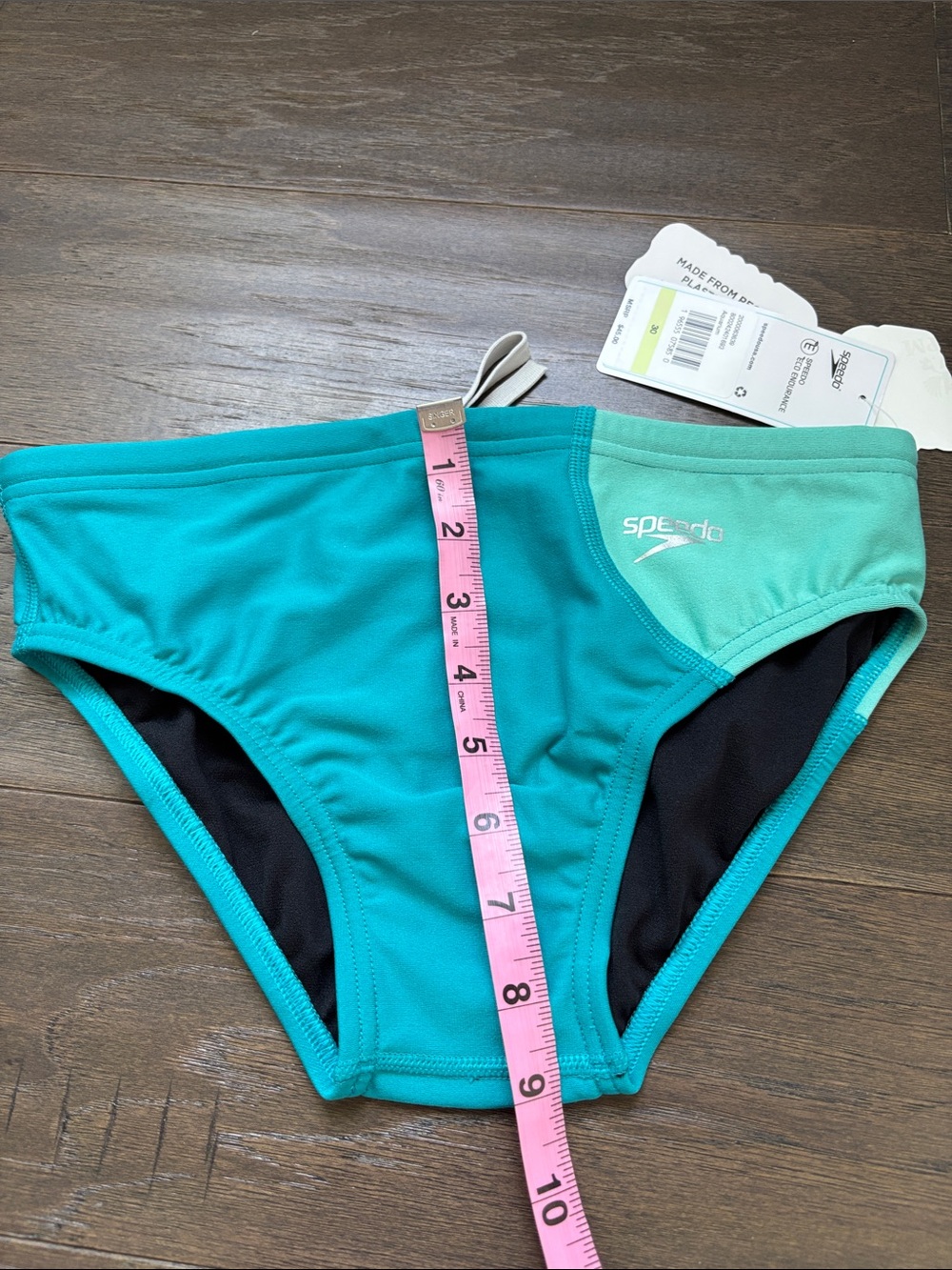 Speedo Eco Endurance aquarium, swim briefs,elastic drawcord waist - Picture 5 of 6